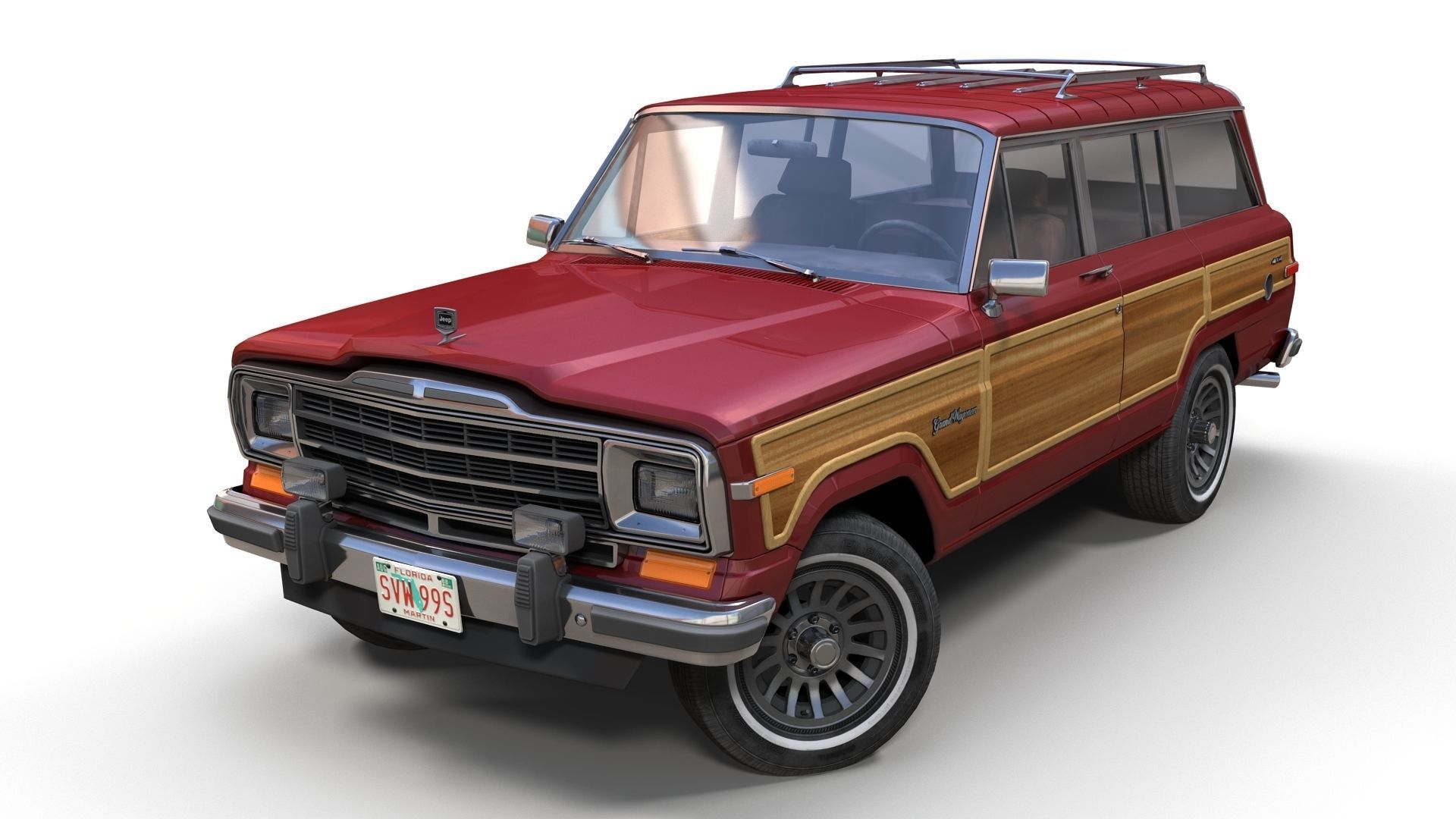 Jeep Wagoneer Low-poly 3D model_2