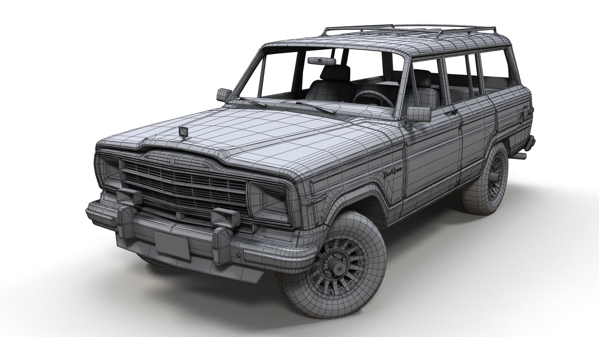 Jeep Wagoneer Low-poly 3D model_10
