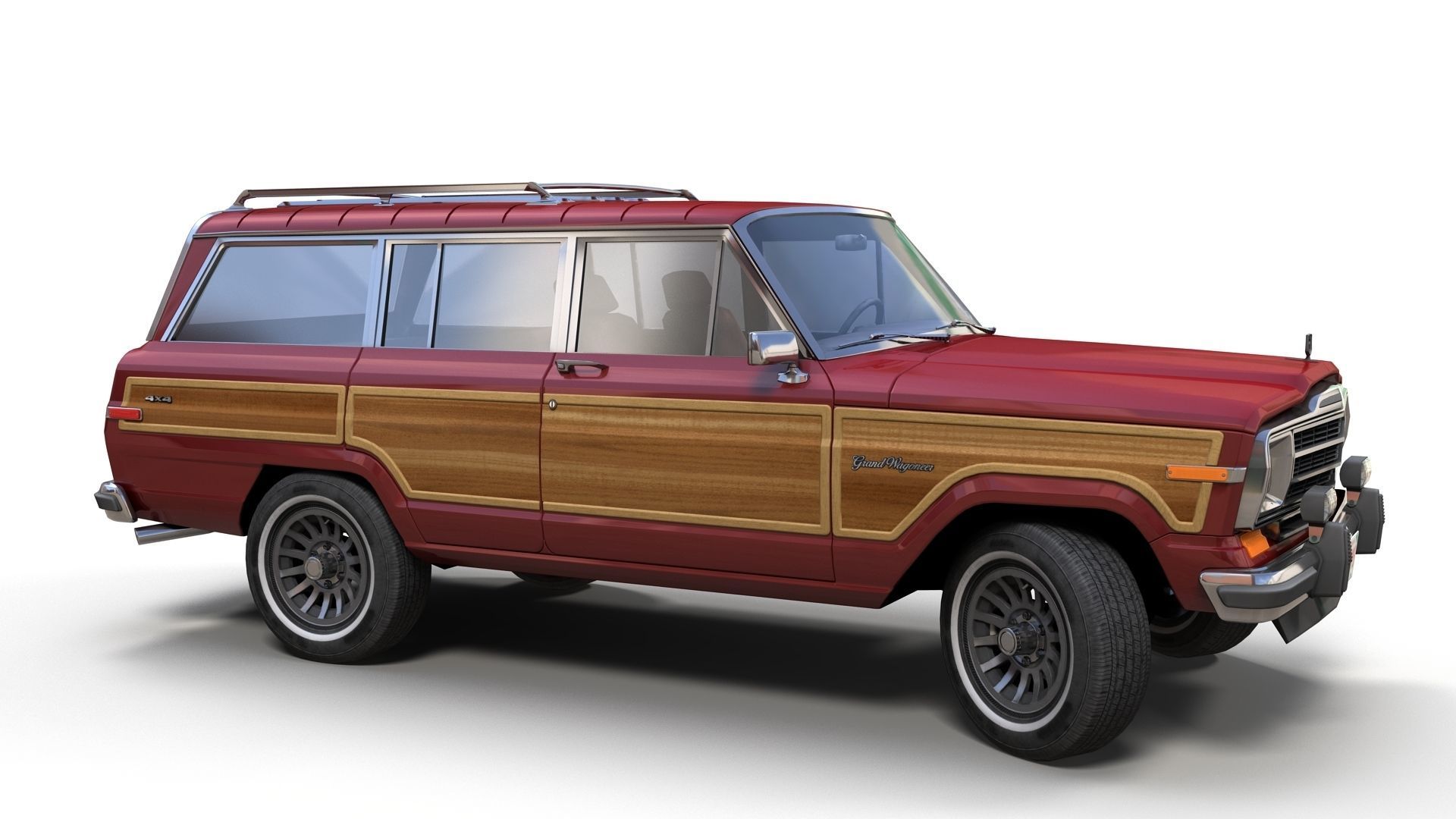 Jeep Wagoneer Low-poly 3D model_7