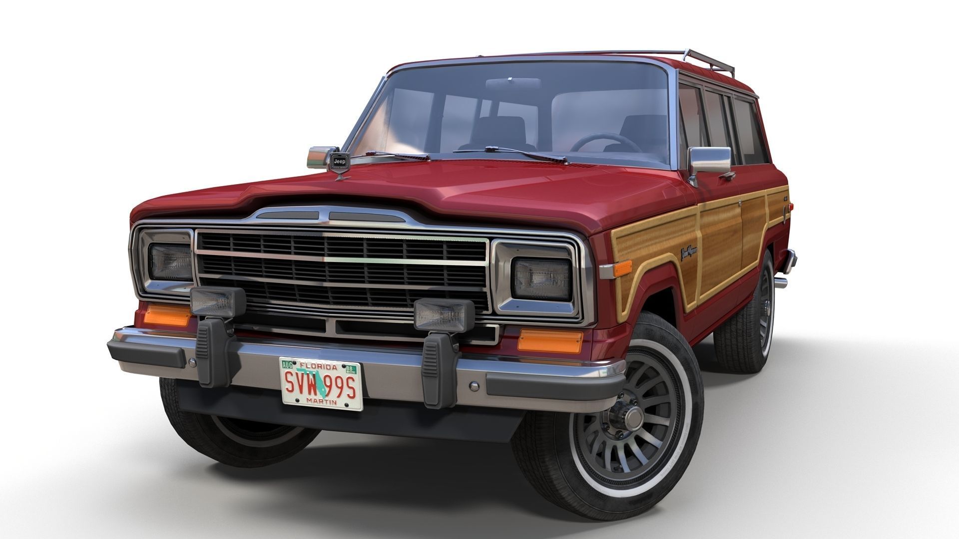 Jeep Wagoneer Low-poly 3D model_9