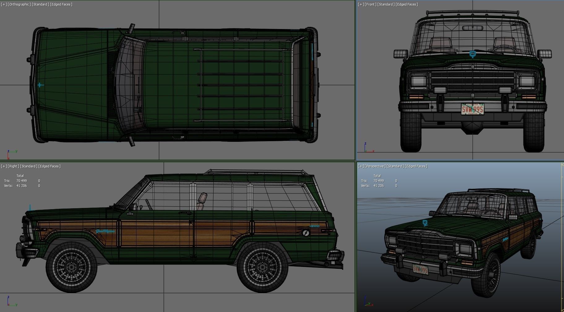 Jeep Wagoneer Low-poly 3D model_42