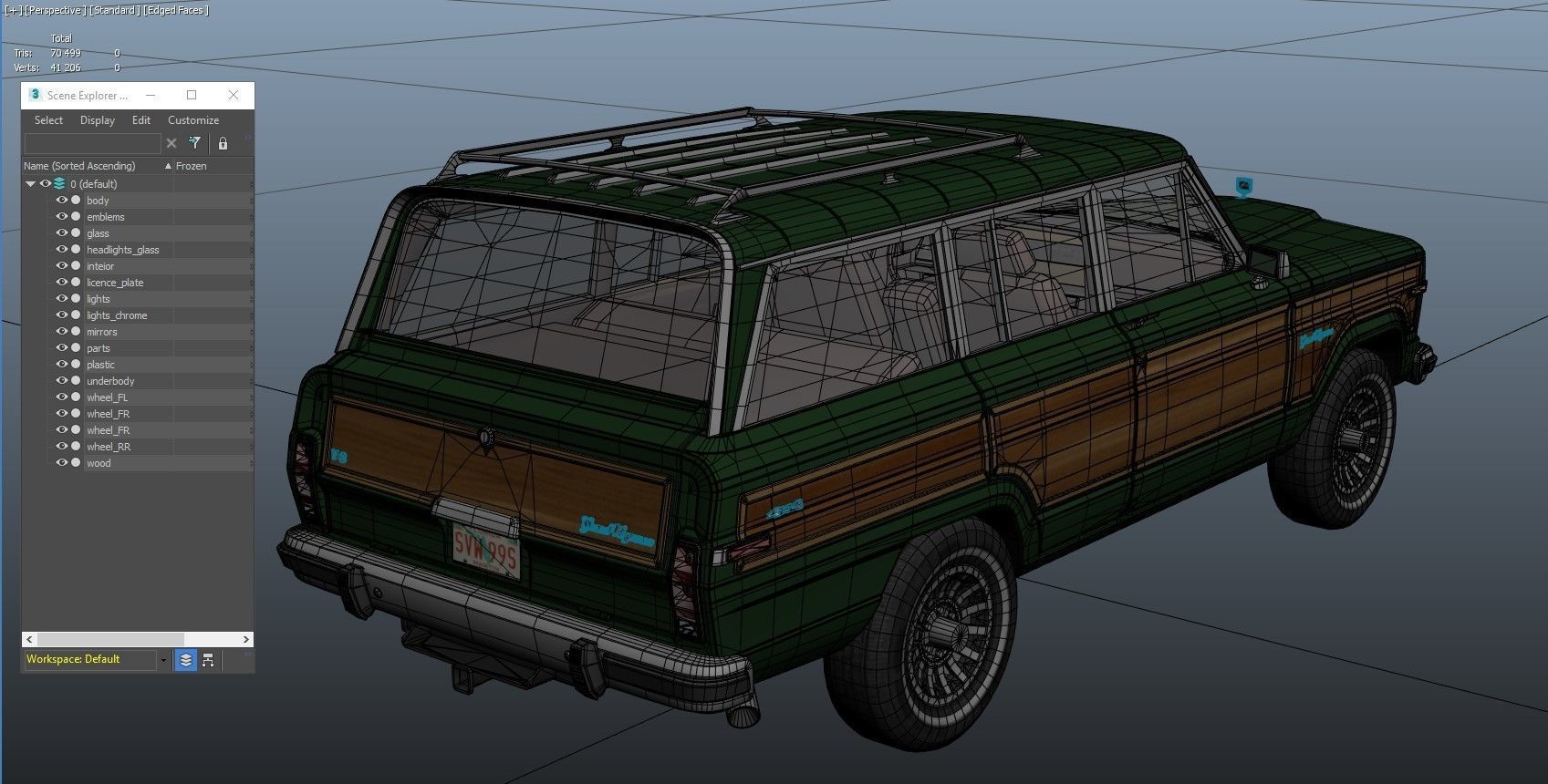 Jeep Wagoneer Low-poly 3D model_43