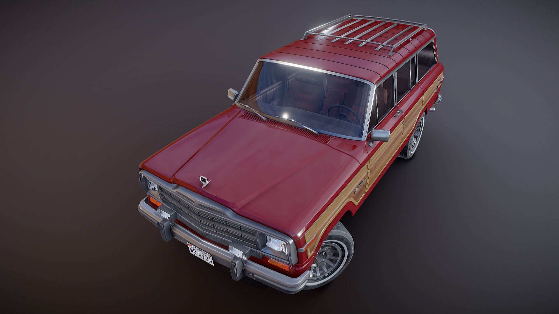 Jeep Wagoneer Low-poly 3D model_23