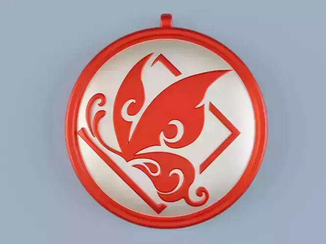 Genshin Impact Hu Tao Emblem pendant 3D print model