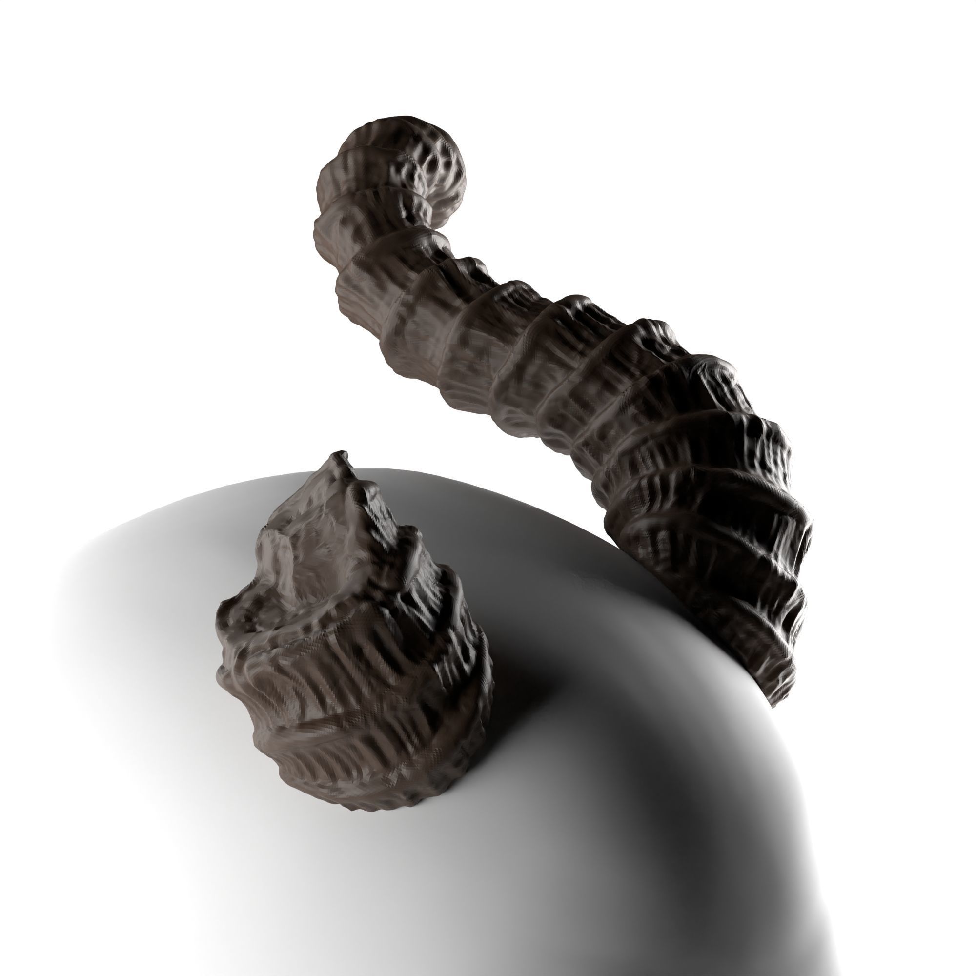 Adrienne - Large Horns with Optional Broken Side 3D print model_2