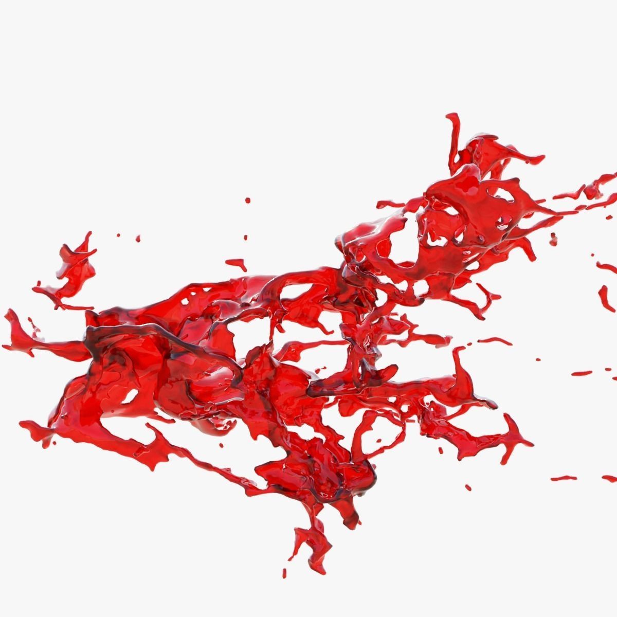 Animated Blood Splash 25 3D model_9