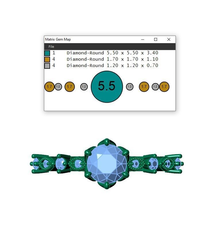 Ring472 gold engagement ring with diamonds 3D print model_6