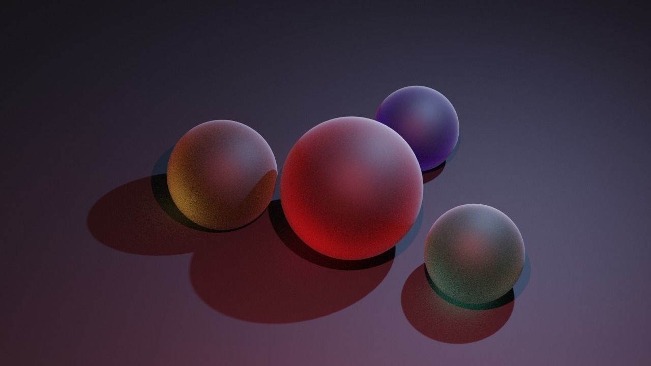 Colored Marbles 3D model_2