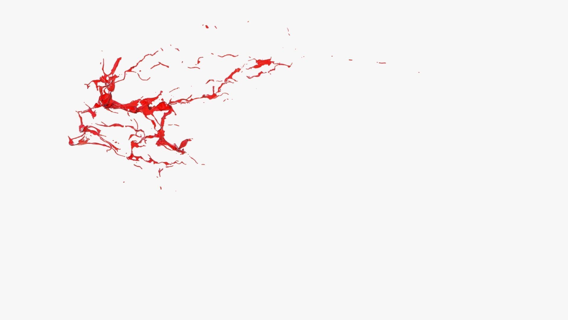 Animated Blood Splash 24 3D model_7