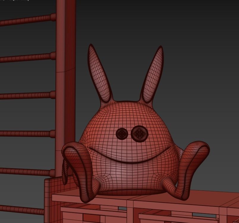 Toys and fureniture set with tent 3D model_5