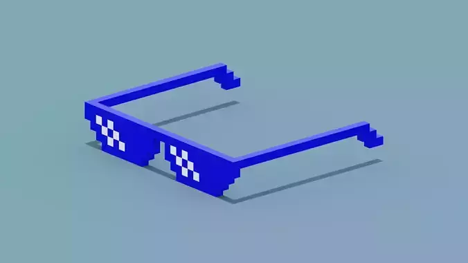 Voxel Blue Sunglasses