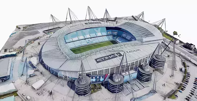 Manchester City Stadium  Low-poly 3D model