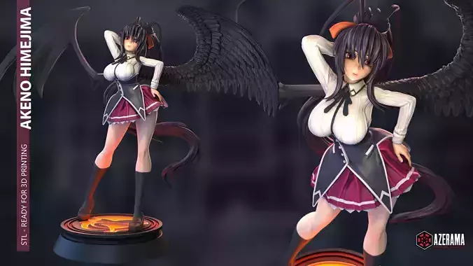 Akeno Himejima for 3D Printing 3D print model
