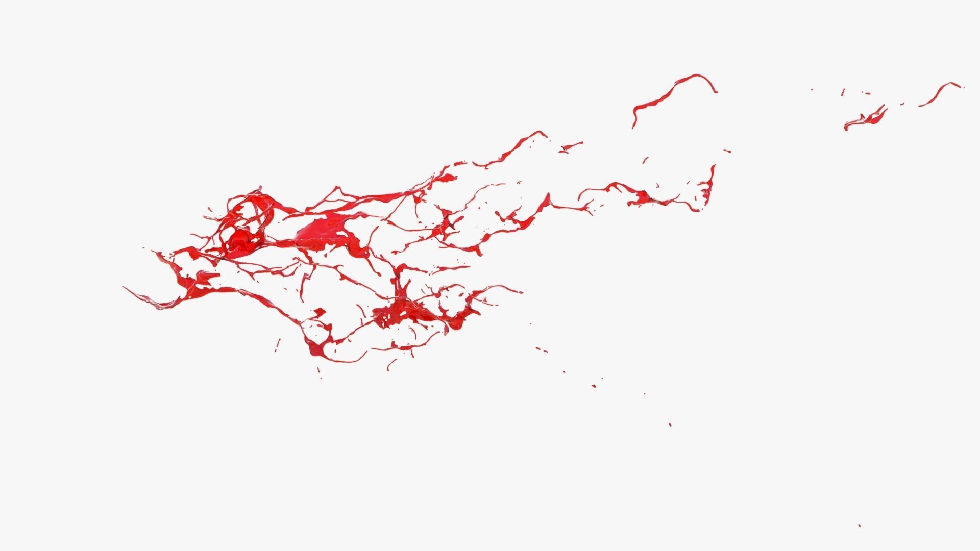 Animated Blood Splash 20 3D model_9