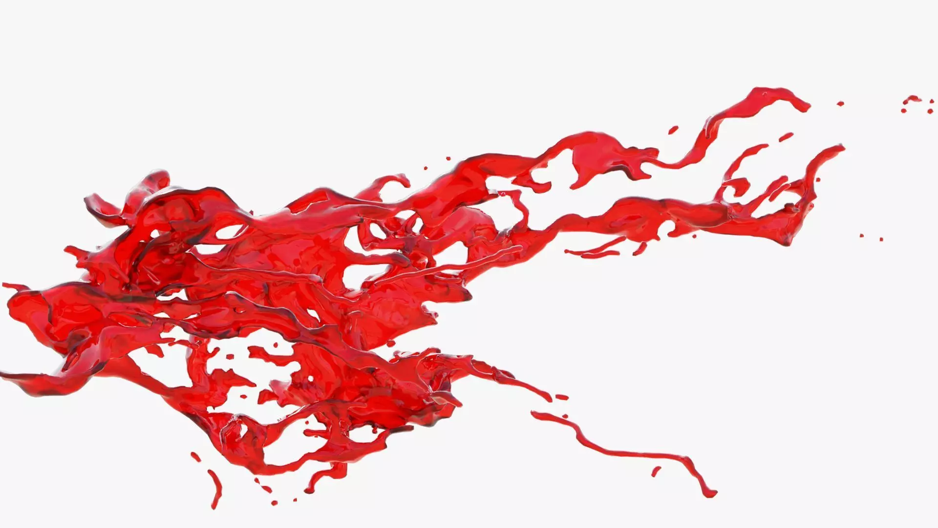 Animated Blood Splash 20 3D model_0