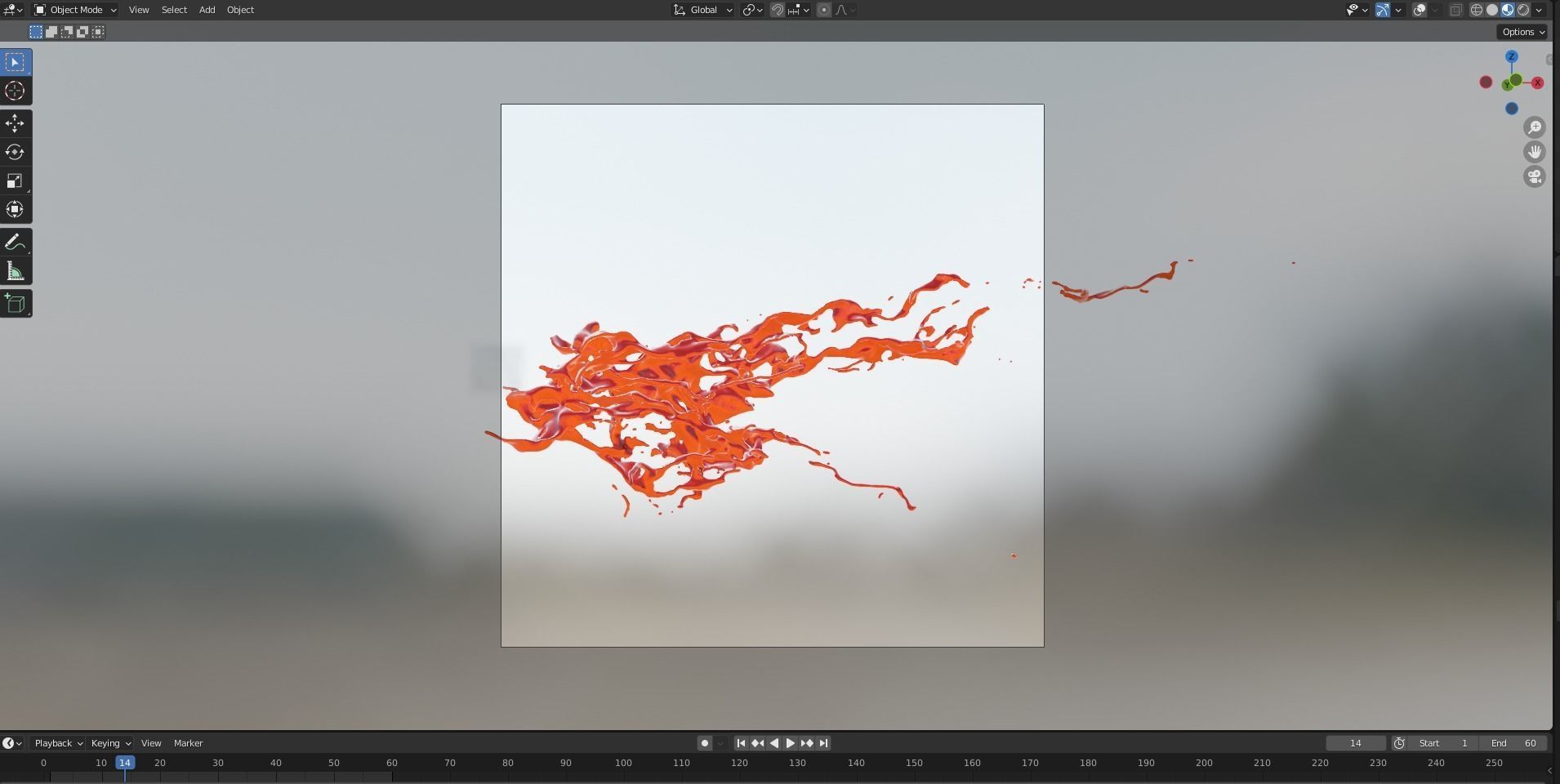 Animated Blood Splash 20 3D model_11