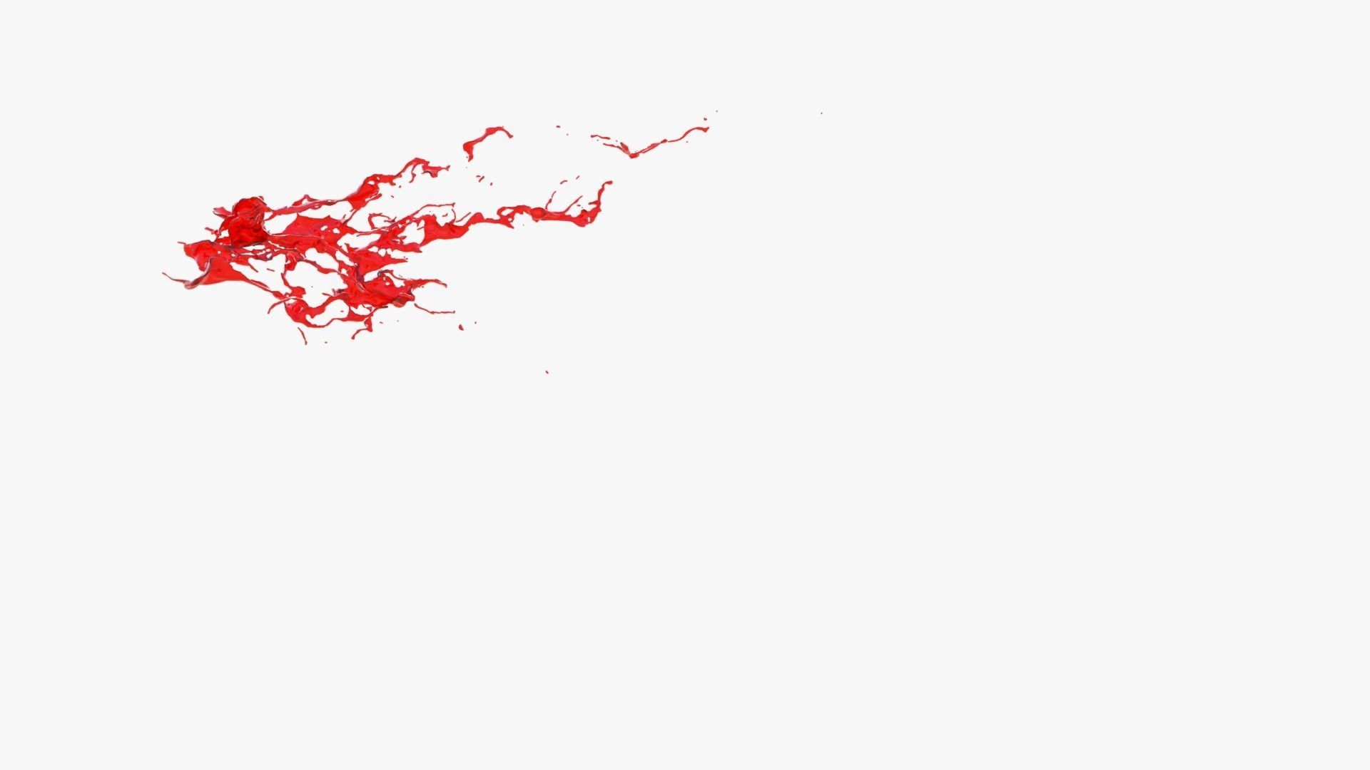 Animated Blood Splash 20 3D model_7