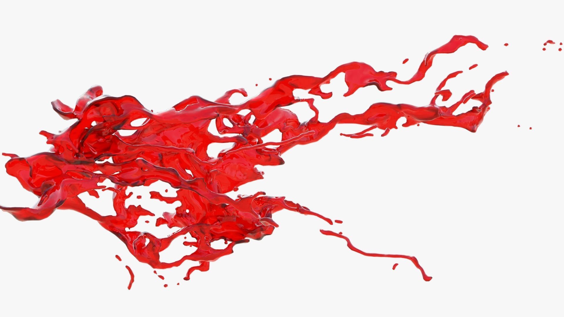 Animated Blood Splash 20 3D model_2