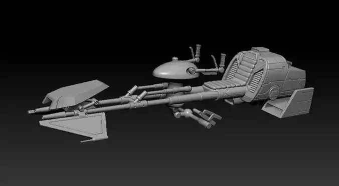 614 AvA Speeder Bike One12 Scale STL Files