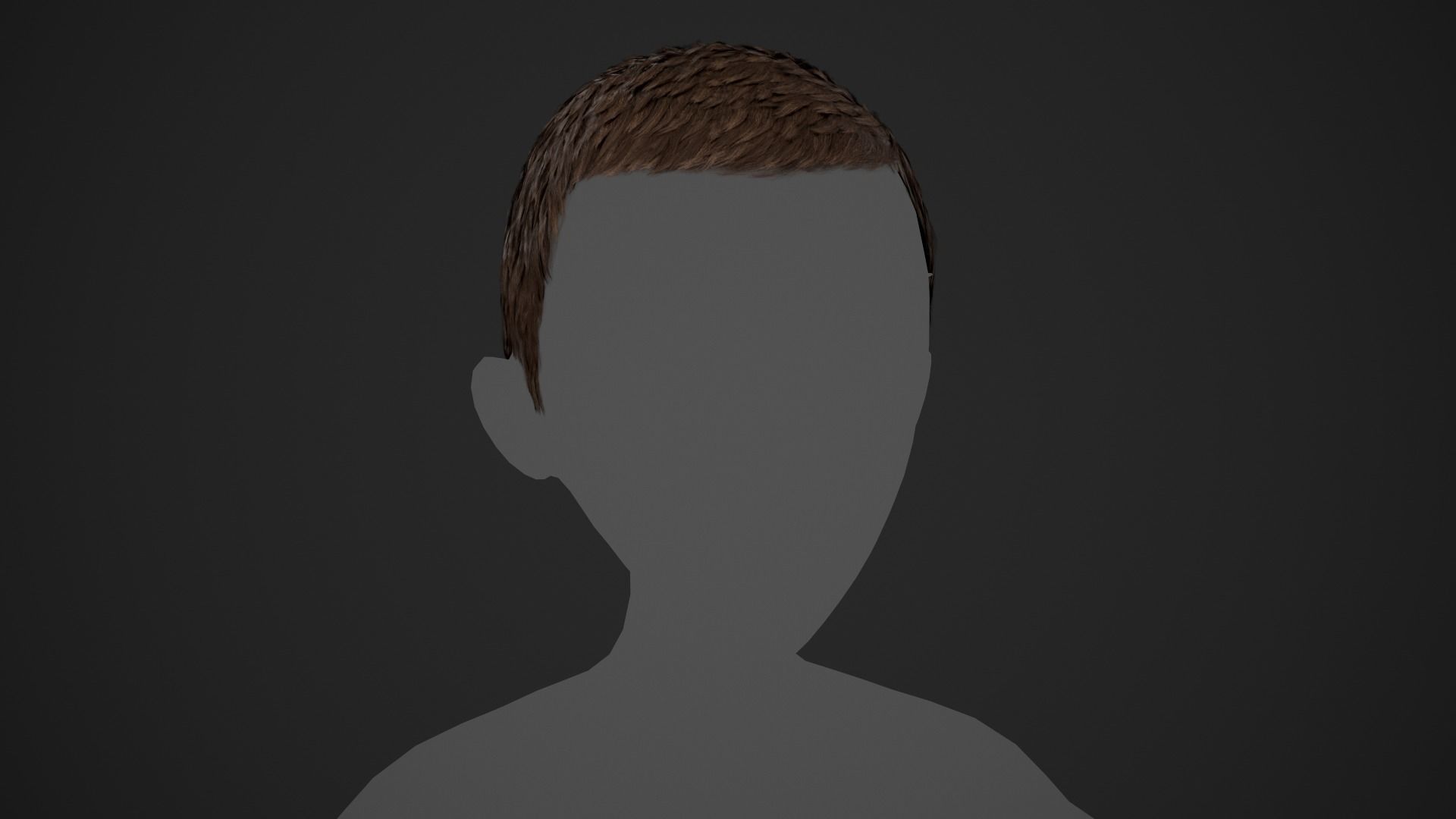 15 Male Hair Cards Style 3D Model Collection_19