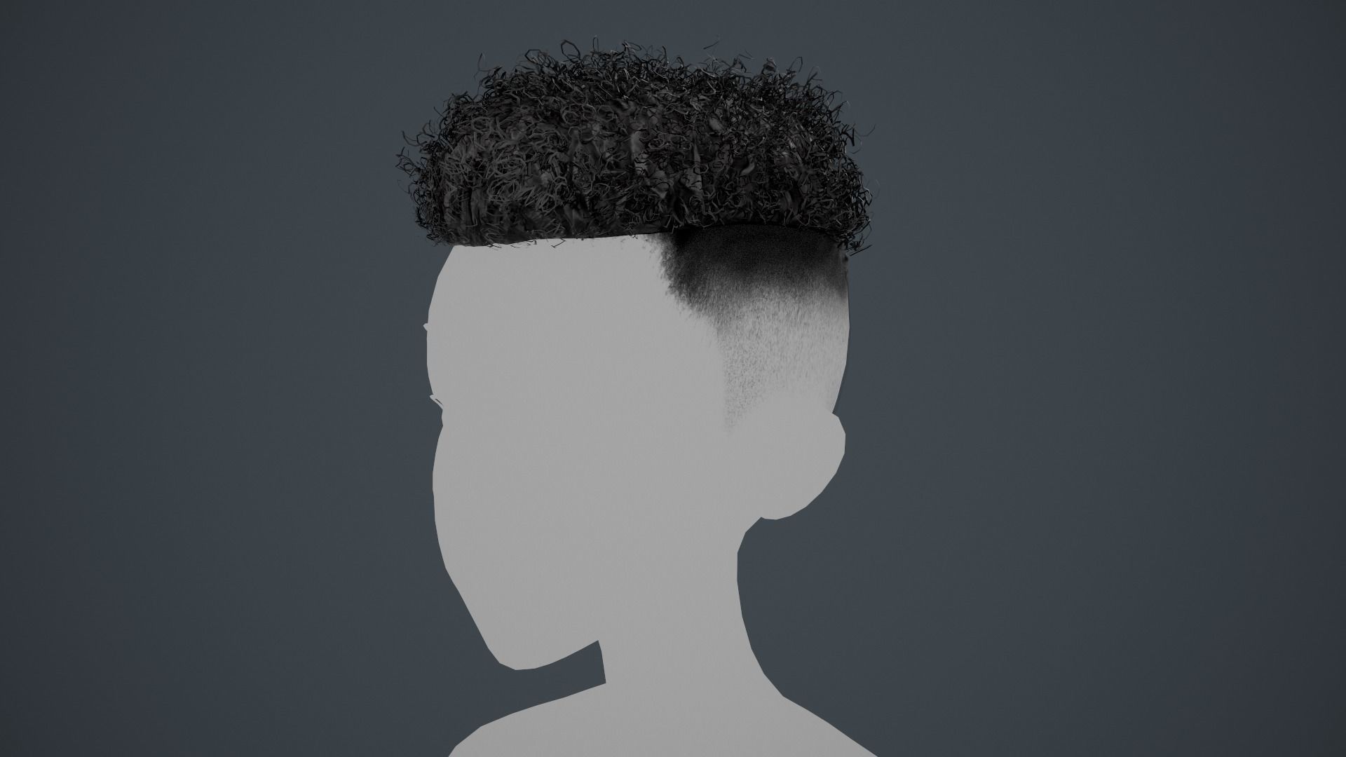 15 Male Hair Cards Style 3D Model Collection_37