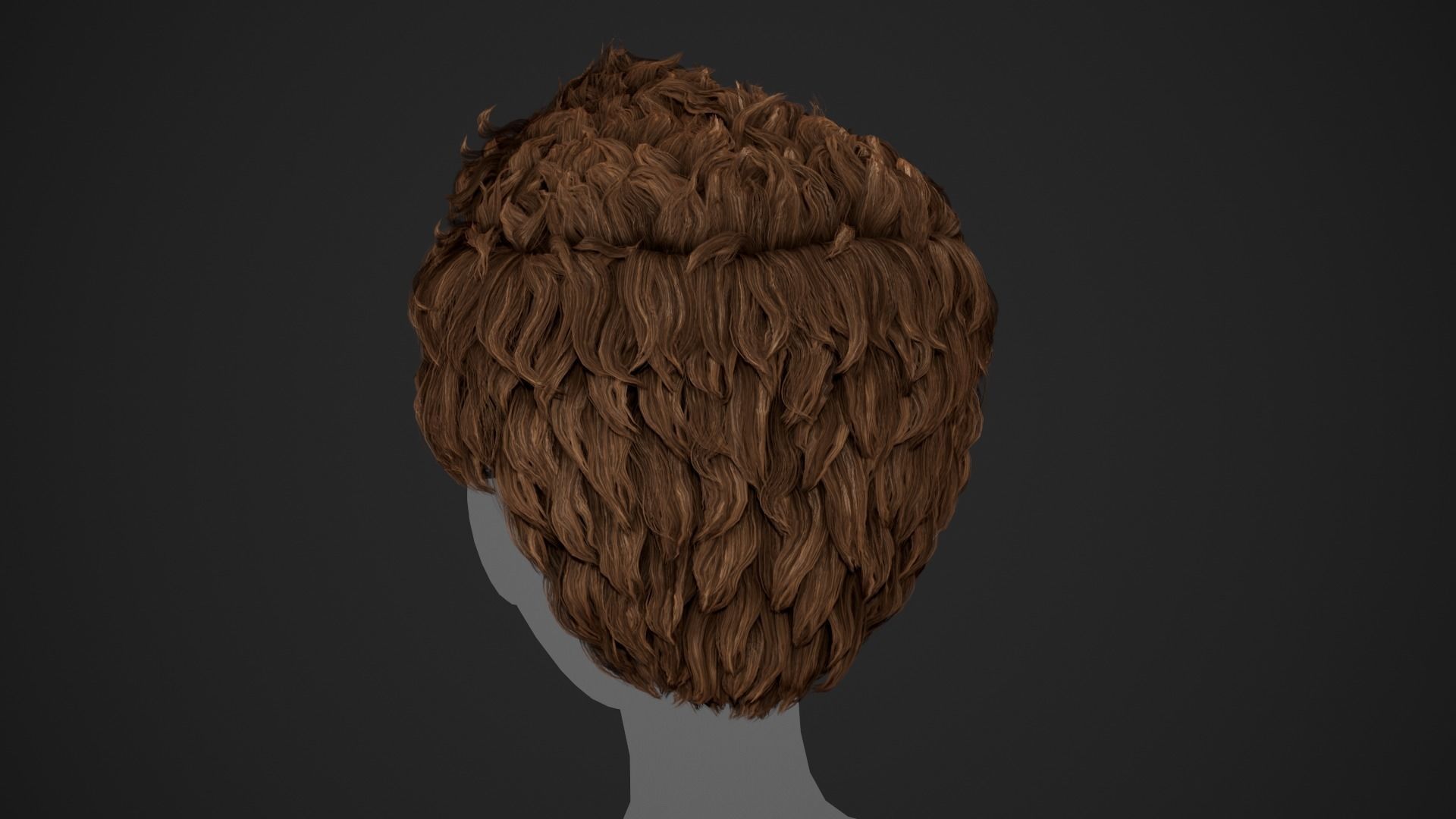 15 Male Hair Cards Style 3D Model Collection_22