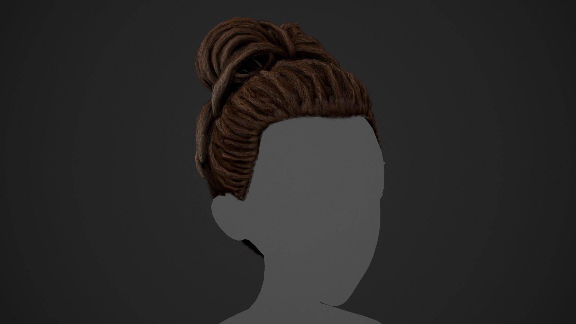 15 Male Hair Cards Style 3D Model Collection_29