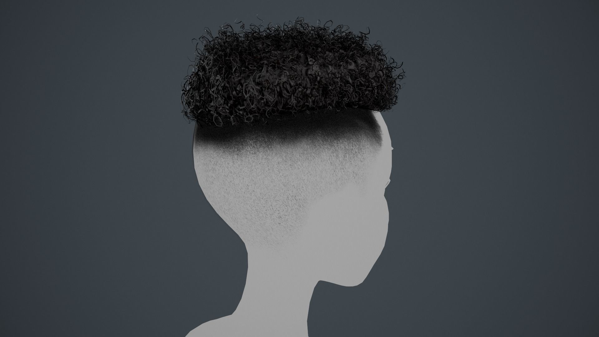 15 Male Hair Cards Style 3D Model Collection_36