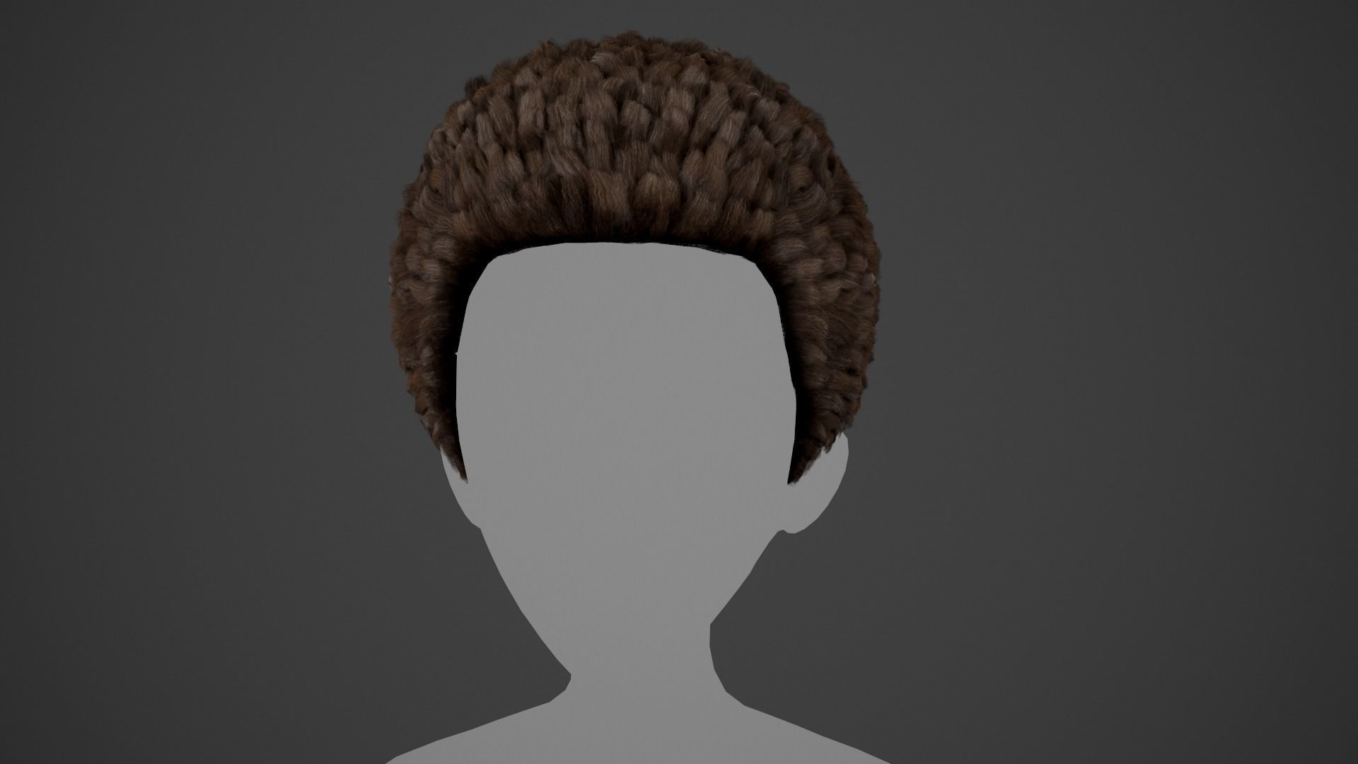 15 Male Hair Cards Style 3D Model Collection_35