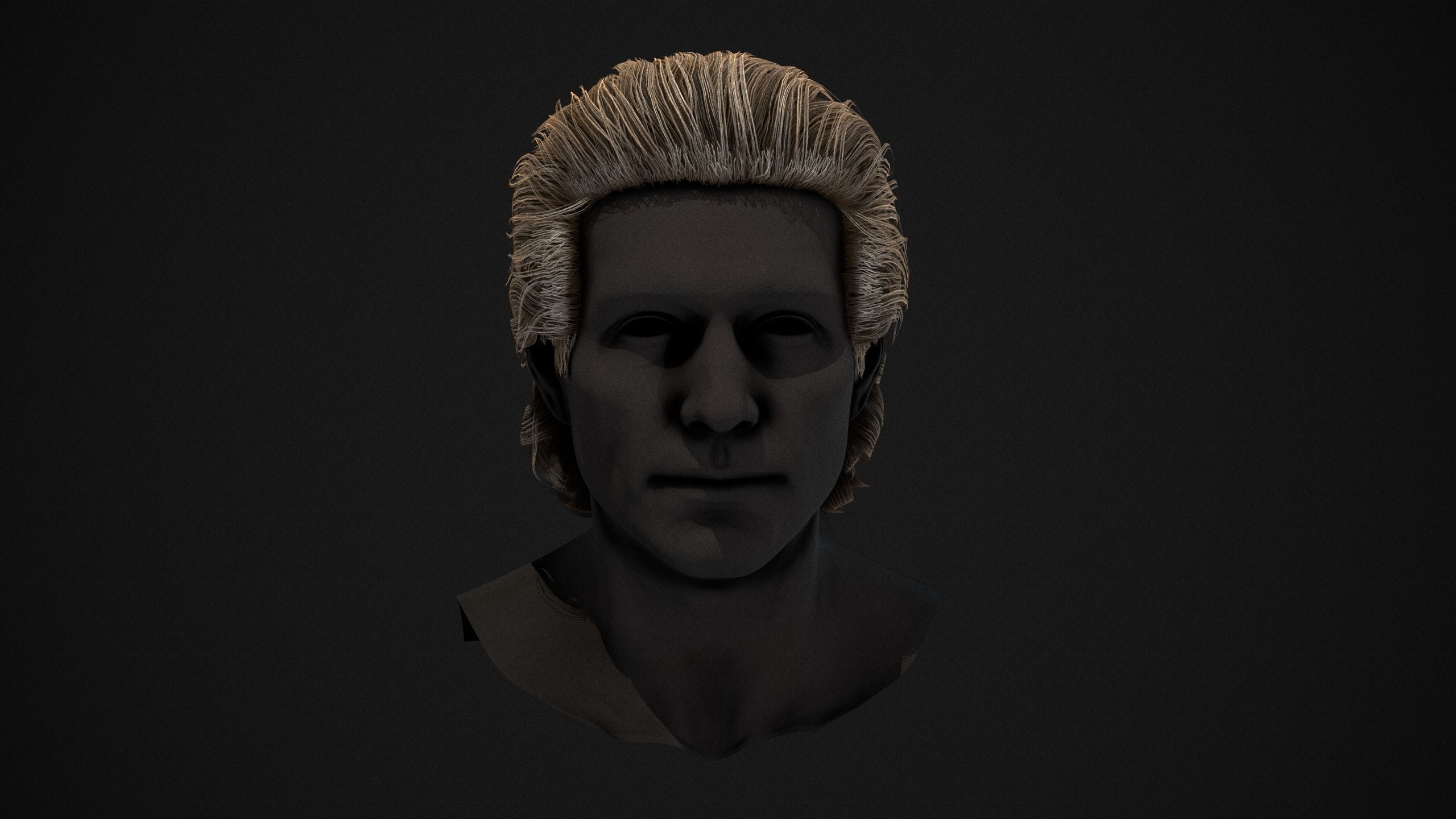 15 Male Hair Cards Style 3D Model Collection_43