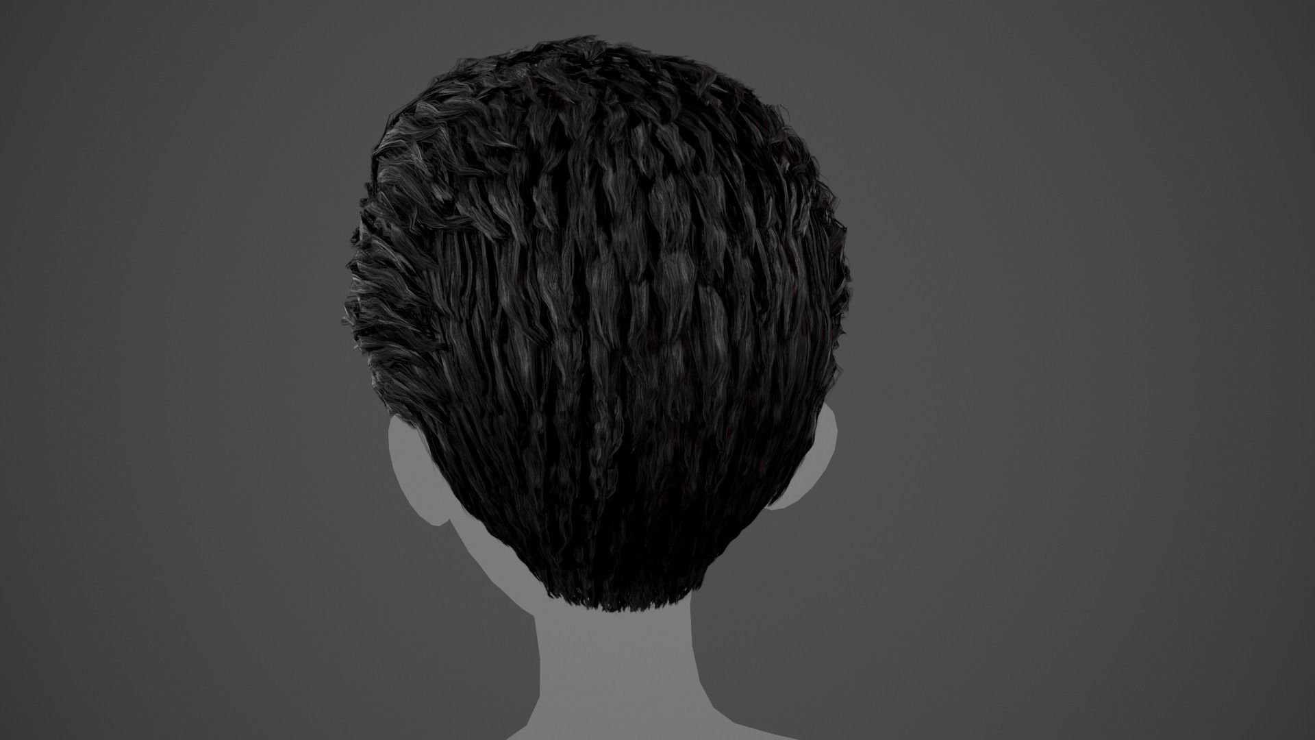 15 Male Hair Cards Style 3D Model Collection_20