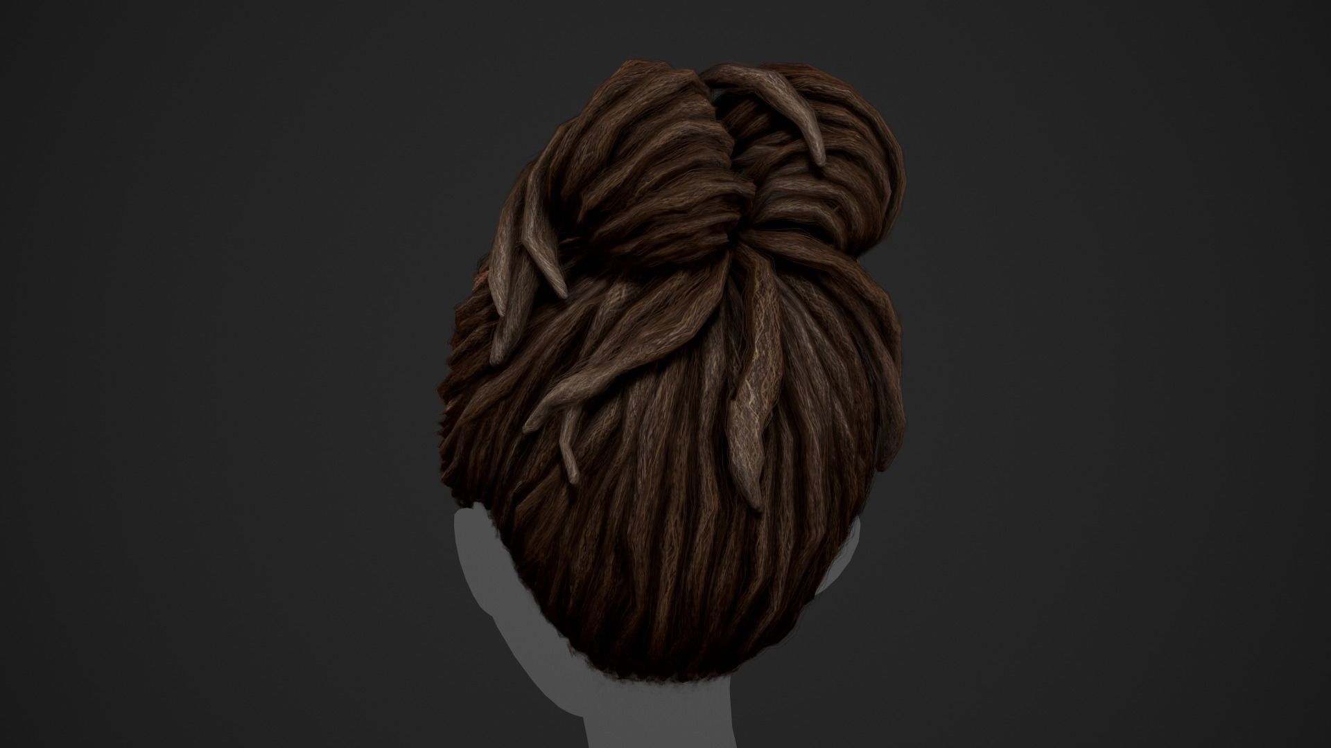 15 Male Hair Cards Style 3D Model Collection_28