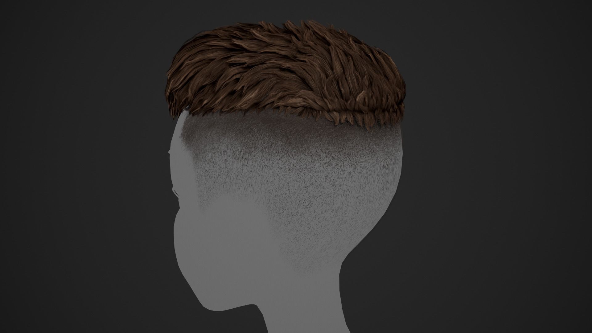 15 Male Hair Cards Style 3D Model Collection_24