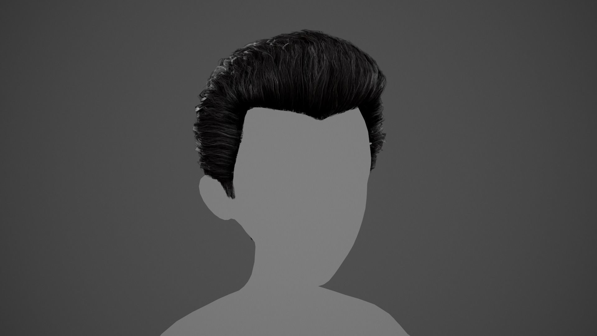 15 Male Hair Cards Style 3D Model Collection_21