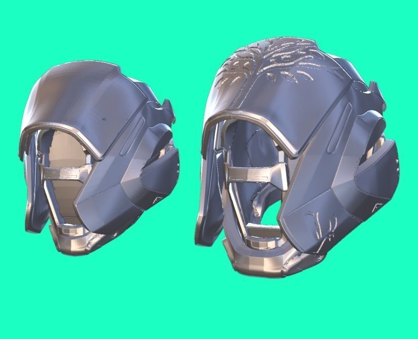 Complete ARMOR  WARLOCK Cosplay Helmet IRON BANNER DESTINY  3D print model_3