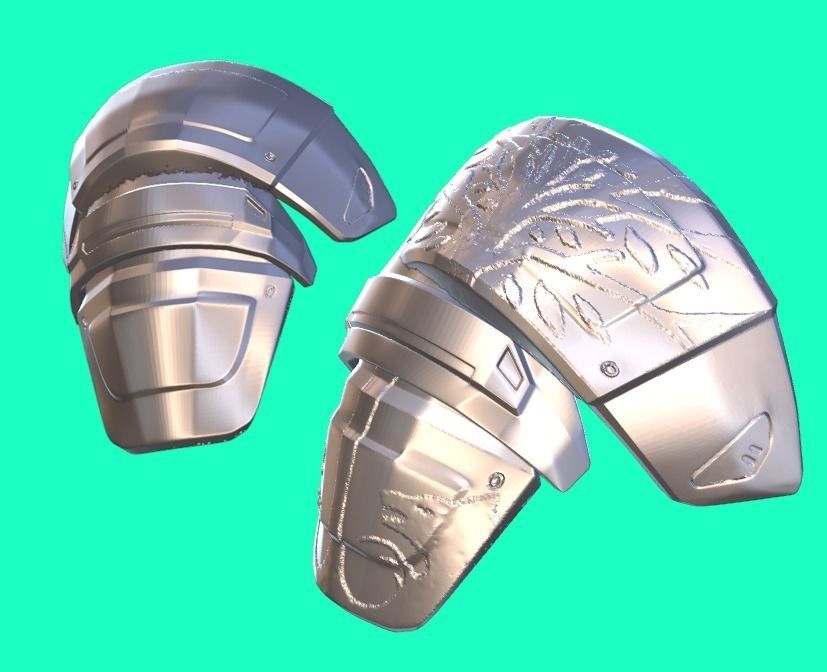 Complete ARMOR  WARLOCK Cosplay Helmet IRON BANNER DESTINY  3D print model_4