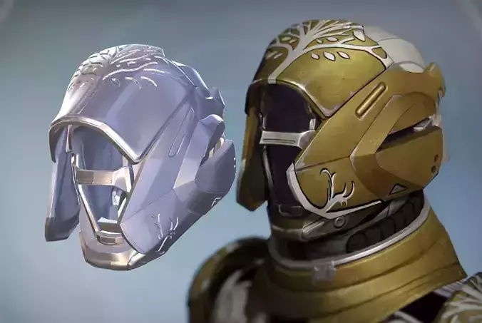 Complete ARMOR  WARLOCK Cosplay Helmet IRON BANNER DESTINY  3D print model