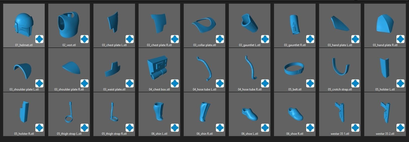 Fenn Rau Armor One12 Scale 3d files 3D model 3D printable | CGTrader