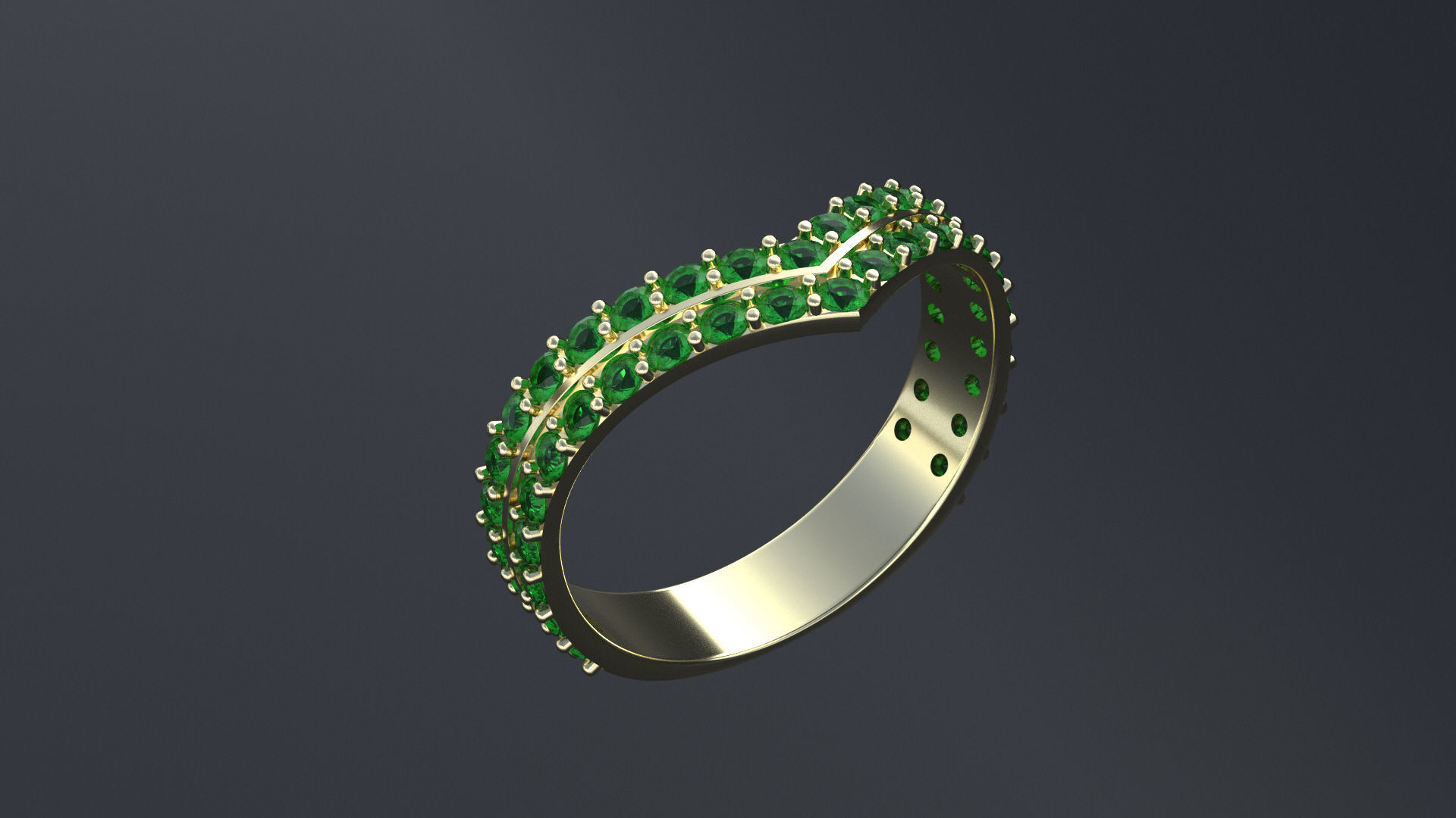 Engagement ring 3D or cnc model print 3D print model_12