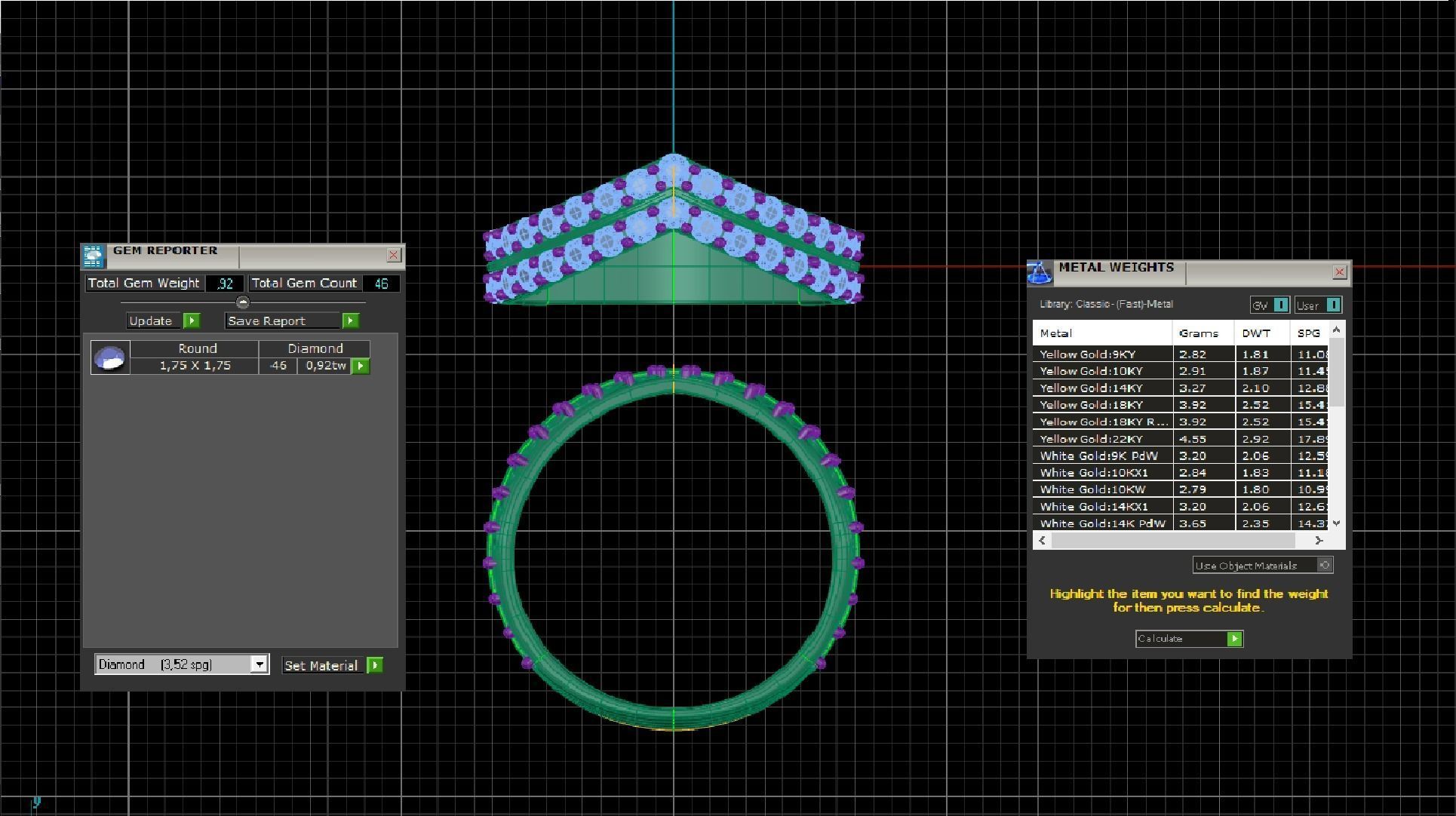 Engagement ring 3D or cnc model print 3D print model_4