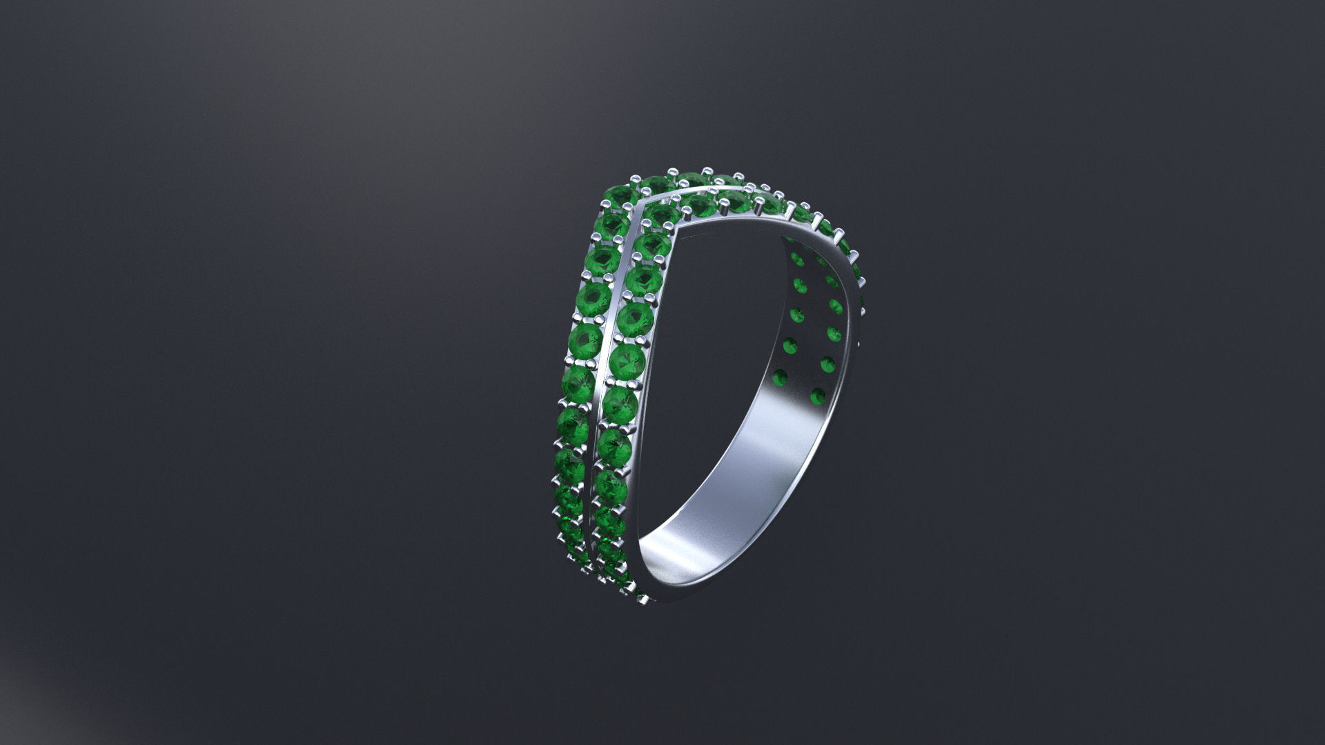Engagement ring 3D or cnc model print 3D print model_11