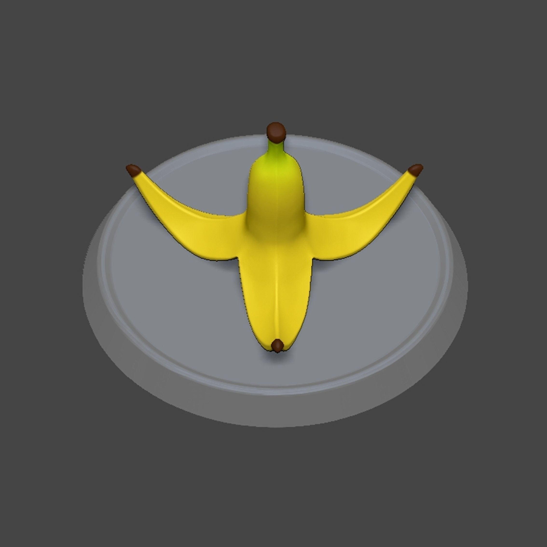 Banana Based Mario 3D print model_11