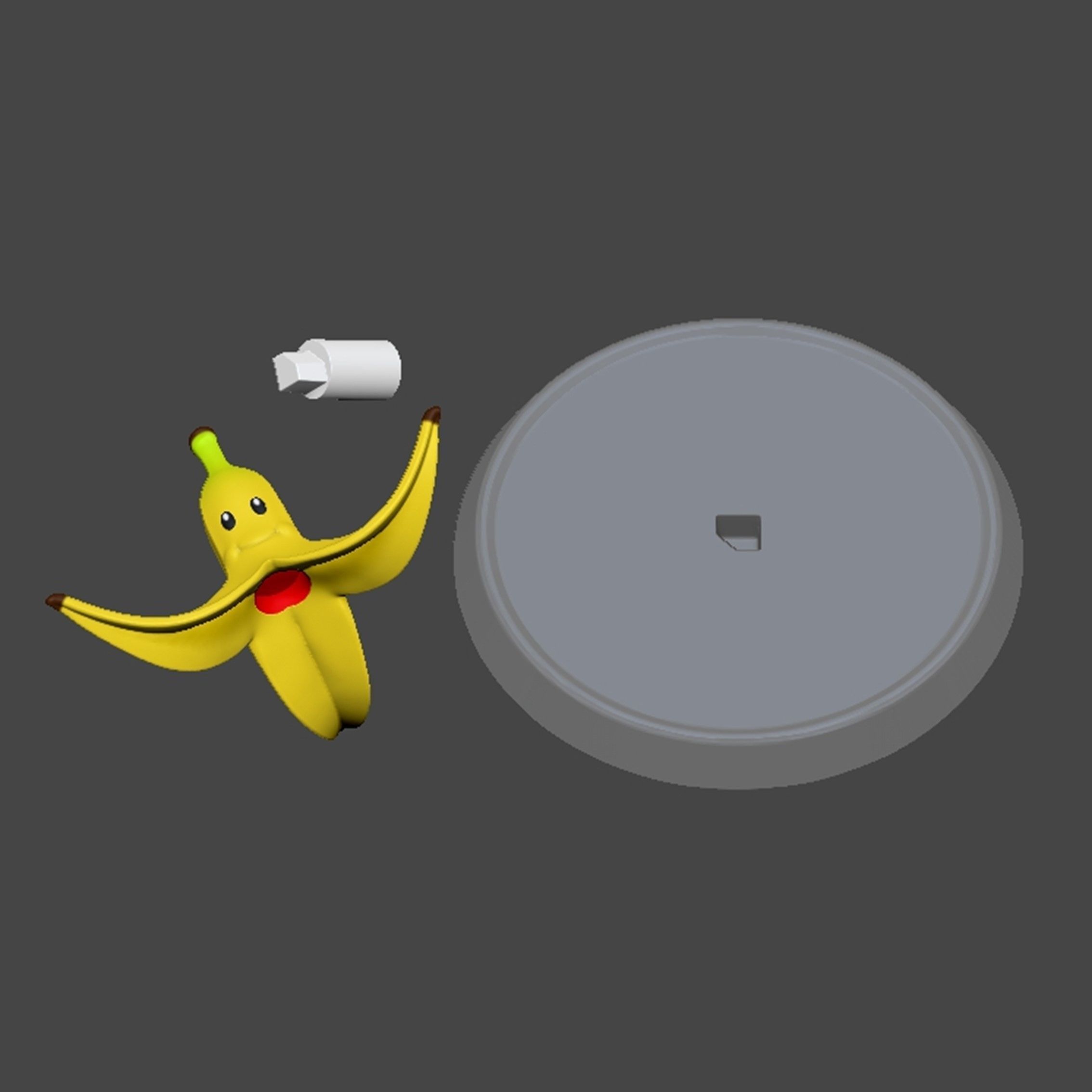 Banana Based Mario 3D print model_1