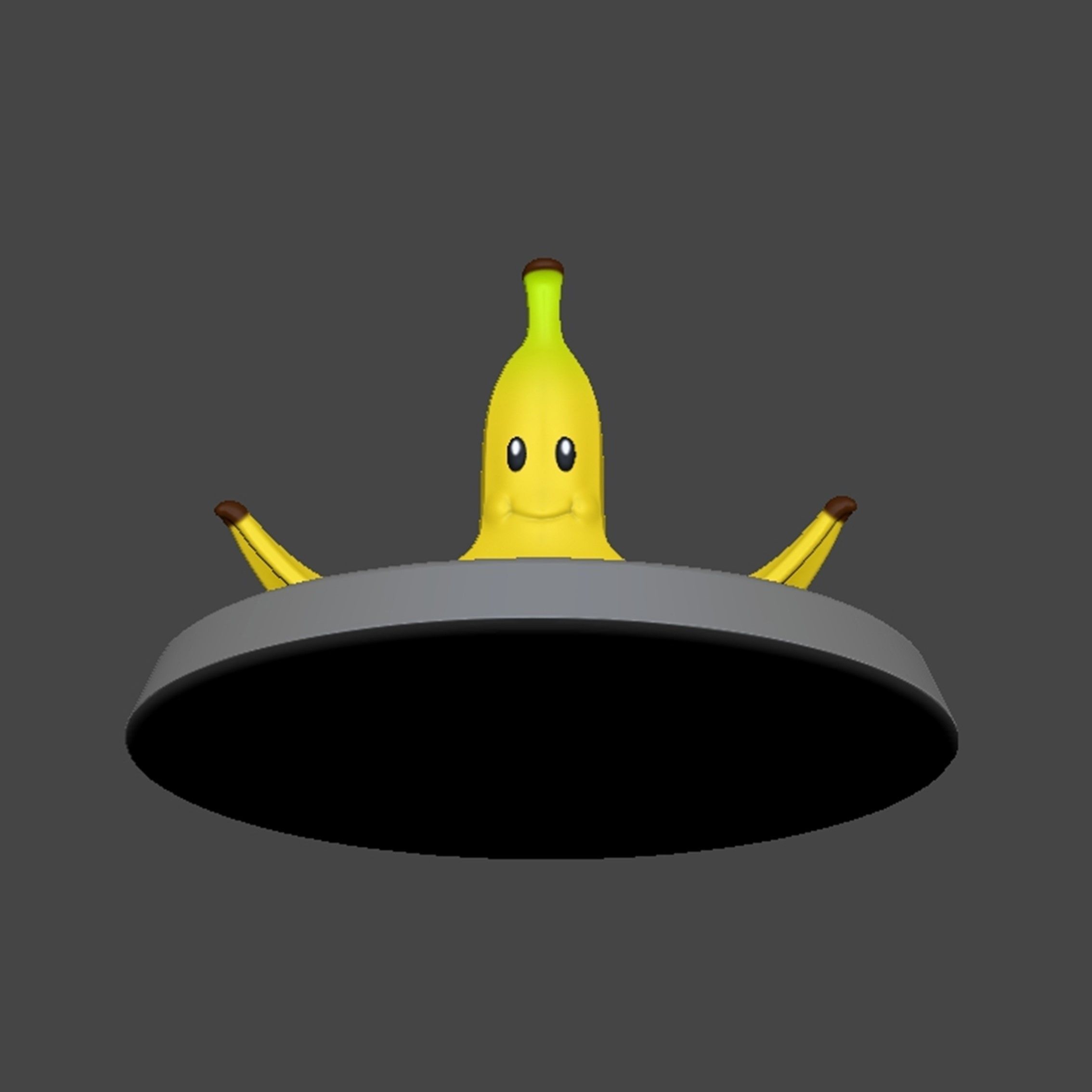 Banana Based Mario 3D print model_15