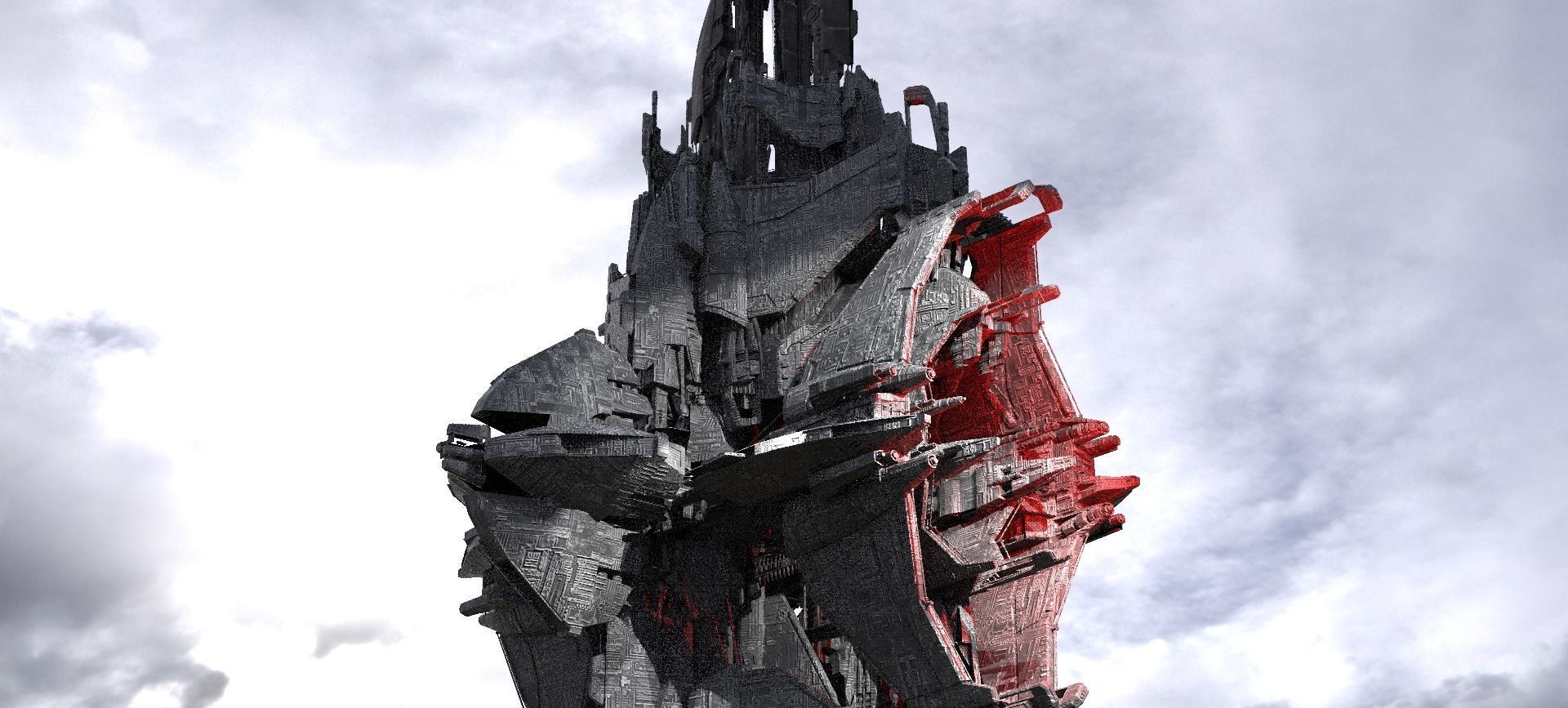 Mars Mining Contractors Facility Kit bash 1 3D model_1