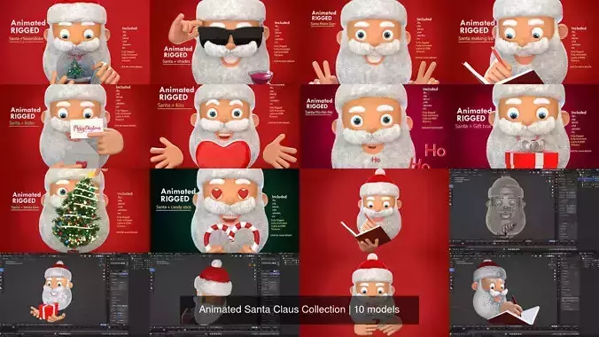 Animated Santa Claus Collection