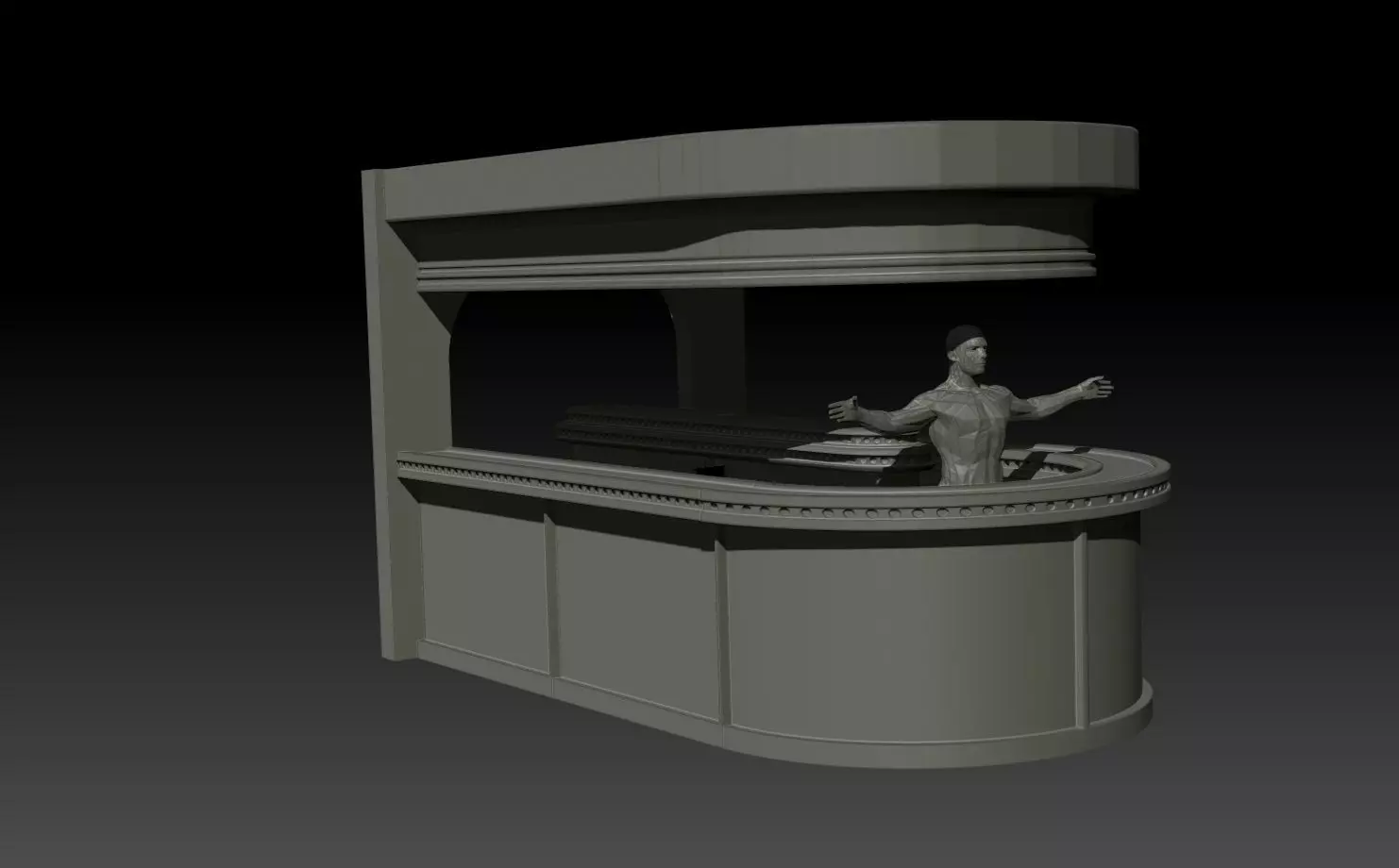 Desert Cantina Bar Set 3D print model