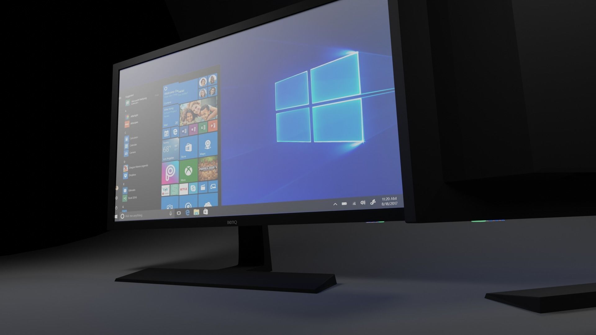 Benq Monitor Free 3D model_2