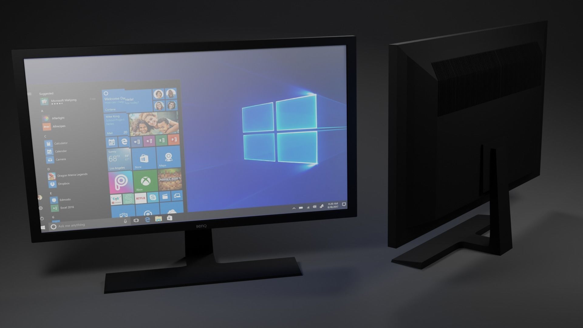 Benq Monitor Free 3D model_1