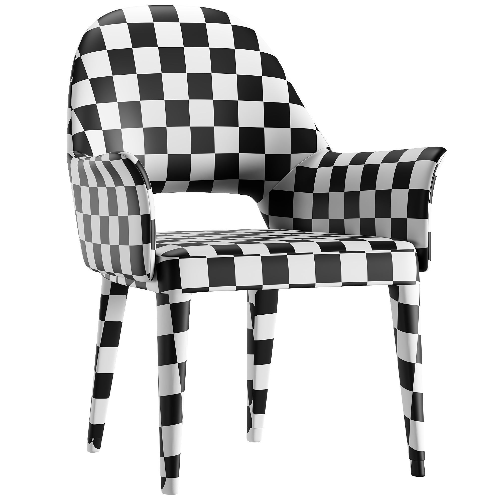 HARMONY chair Low-poly 3D model_2
